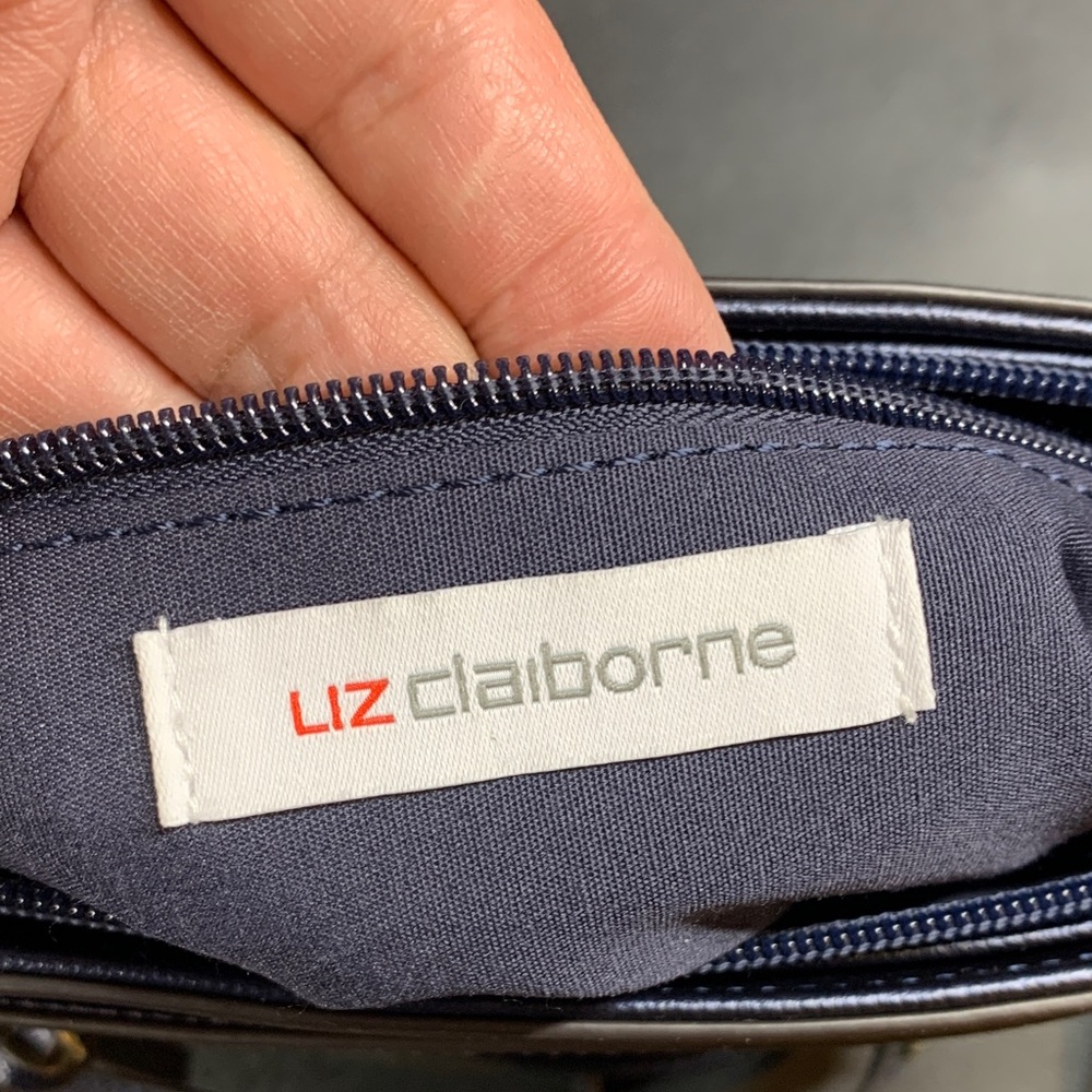 Liz Claiborne Black Leather Handbag - Picture 4 of 5